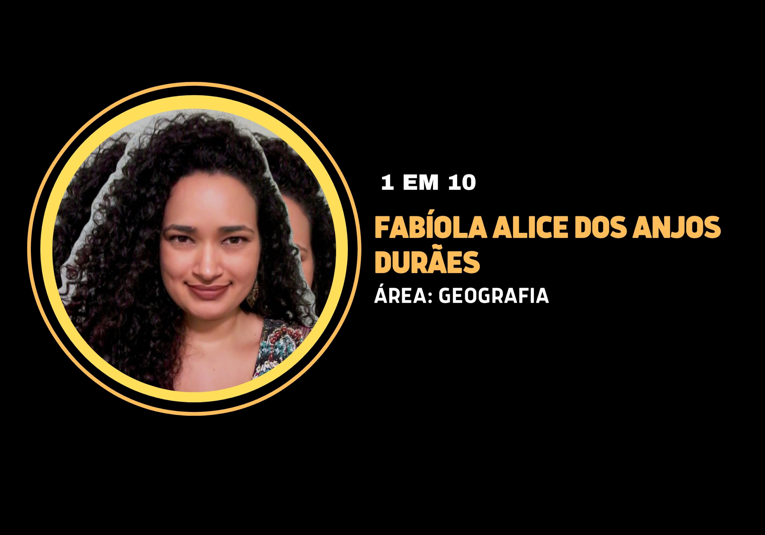Fabíola Alice dos Anjos Durães | 1 em 10